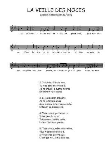 La veille des noces